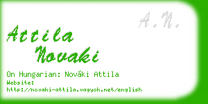 attila novaki business card